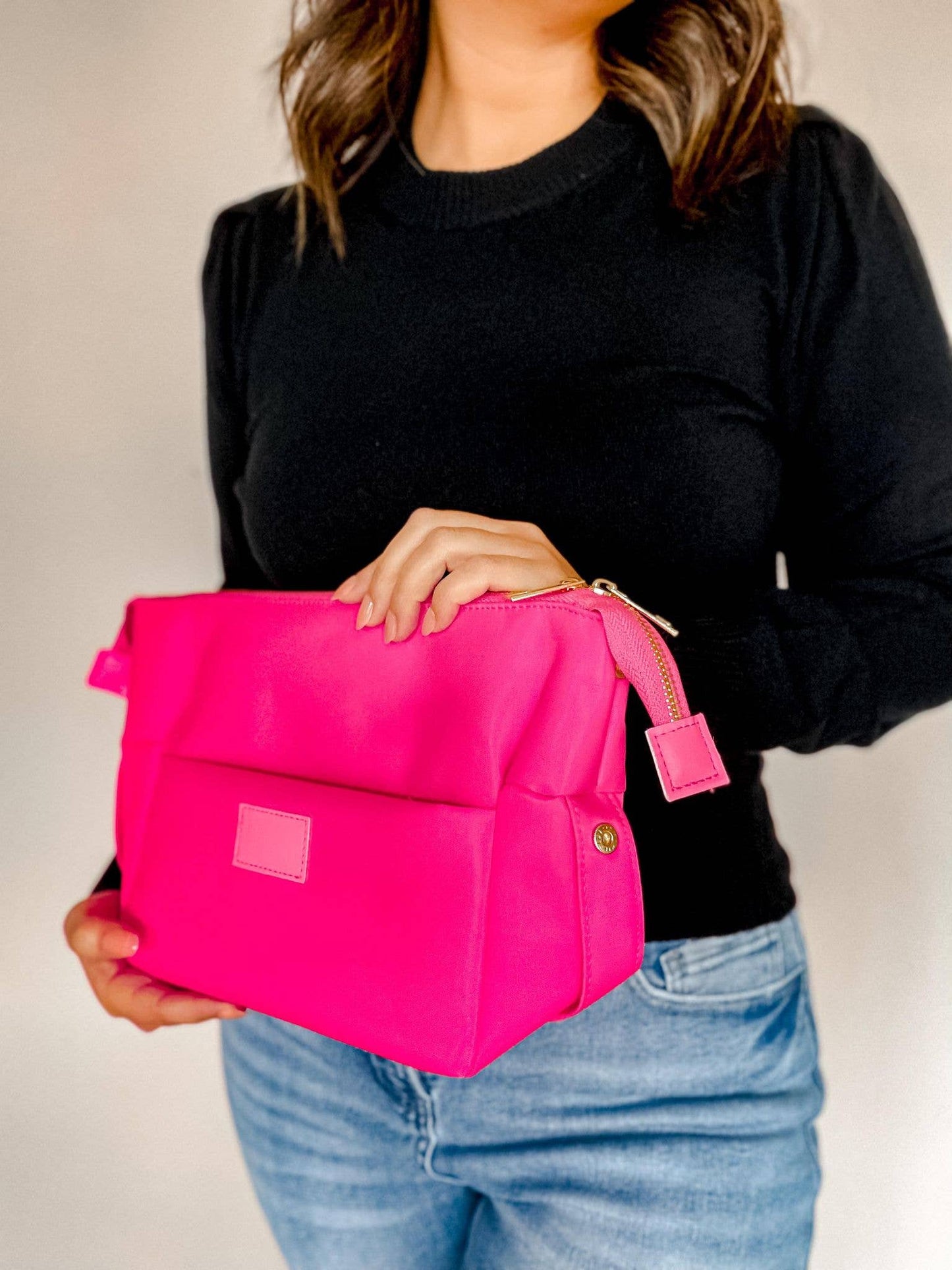 Hot Pink Cosmetic Bum Bag, Cosmetic Pouch, Makeup Pouch