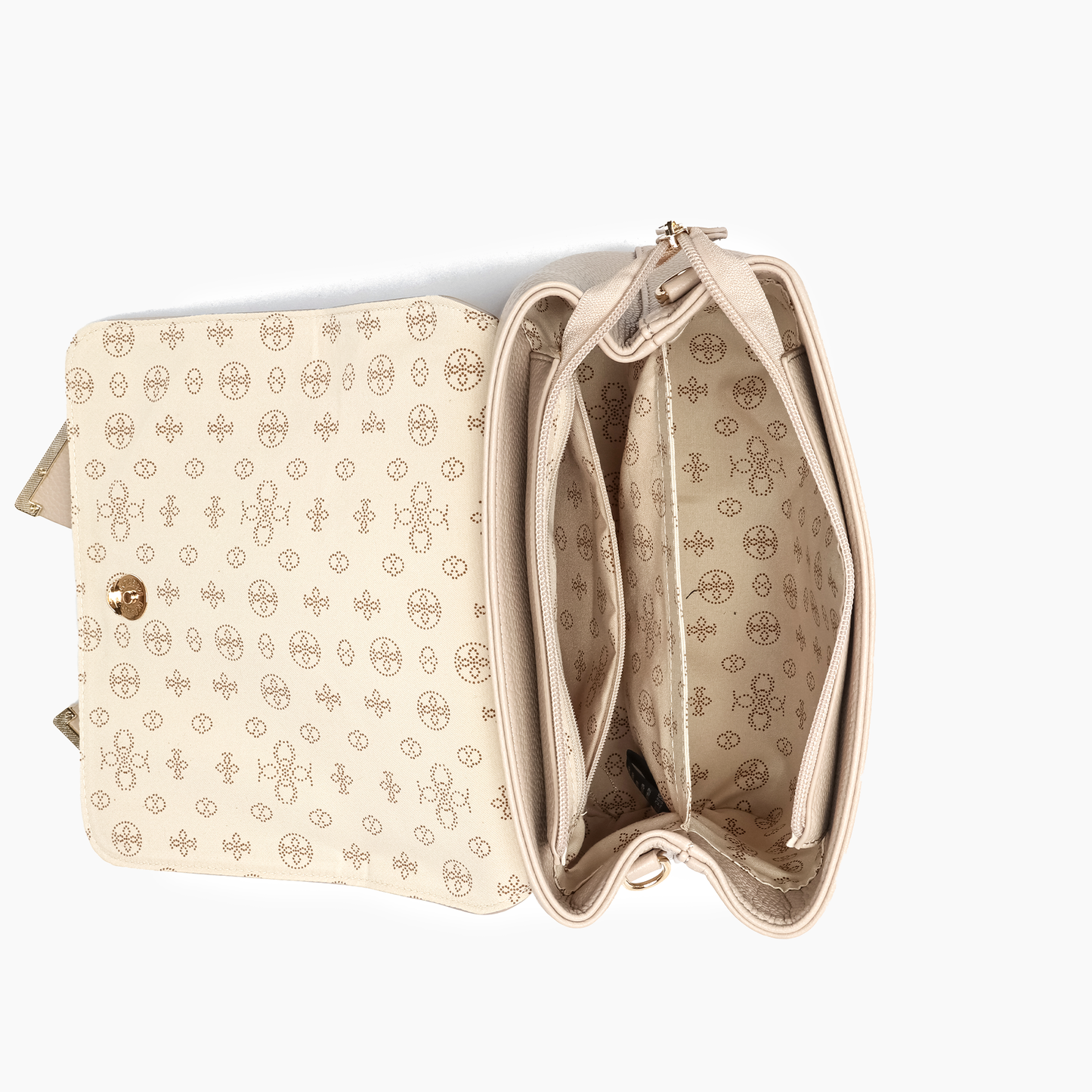 Jasmine Bowtie Crossbody Bag: Beige