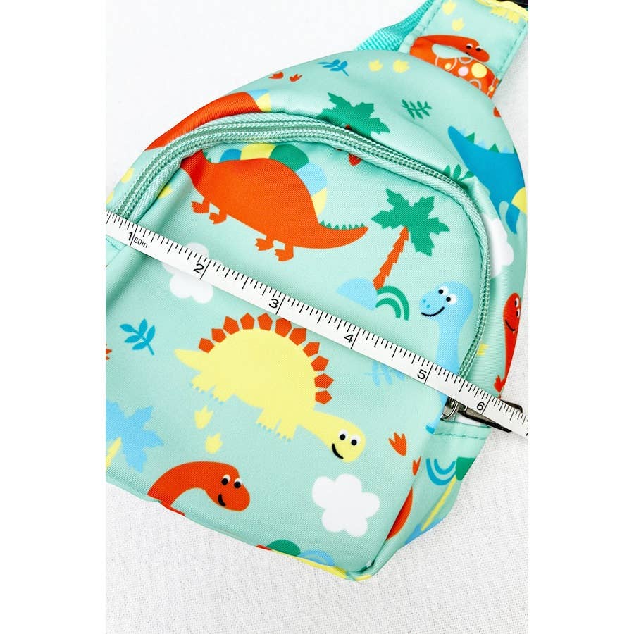 Cute Dinosaur Crossbody Chest Bag: MIX COLOR / ONE