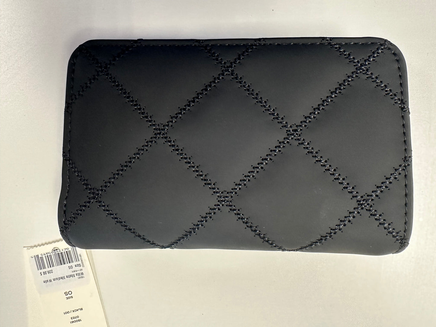 Tory Burch willow medium black matte wallet