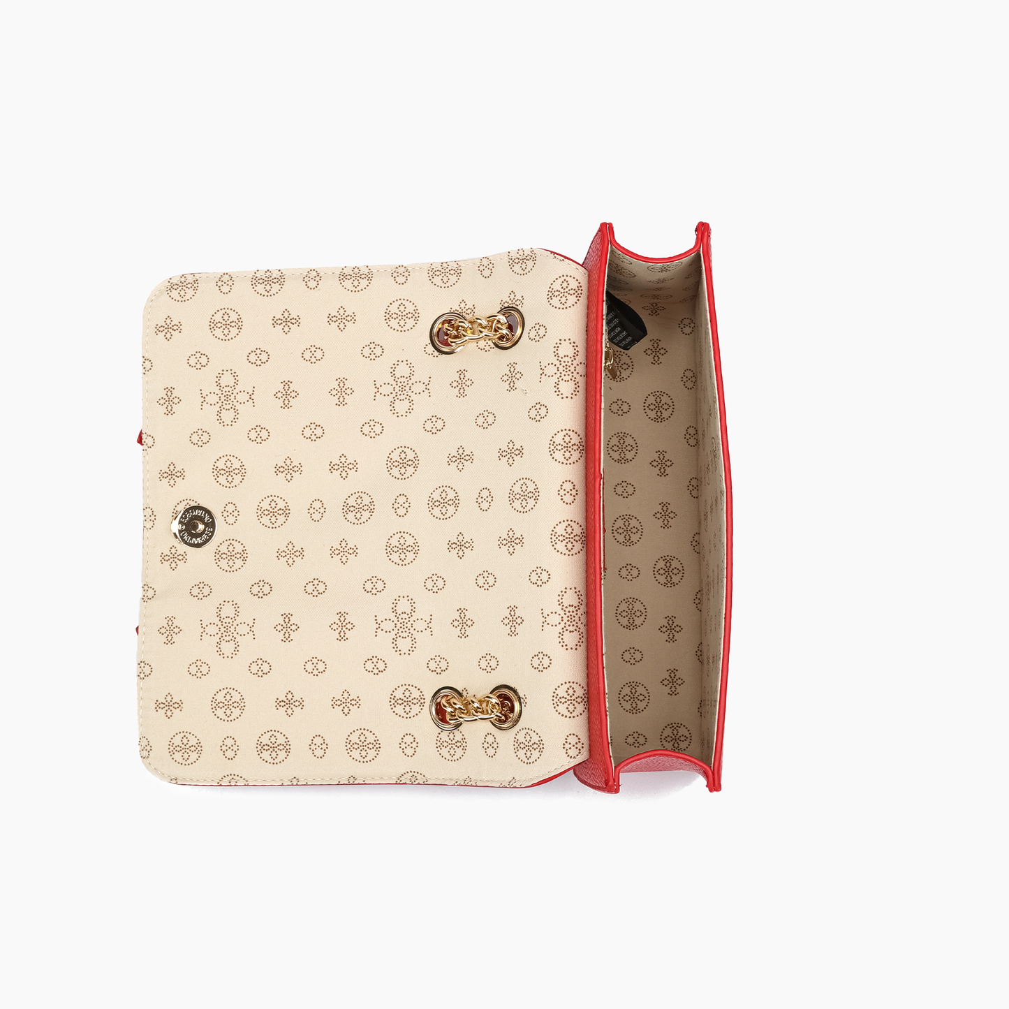 Petal Bowtie Dual Crossbody Bag: Red