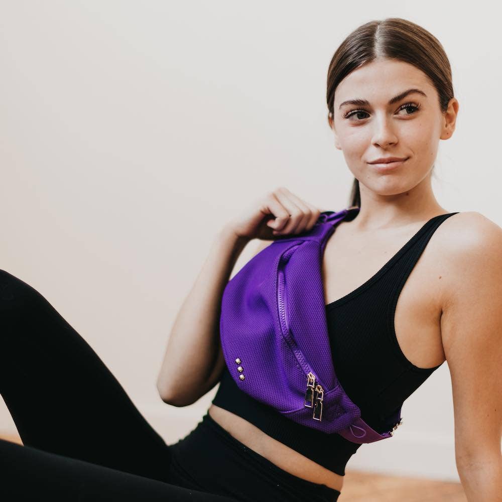 Fast and Free Athletic Bum Bag (Reg $18): Purple