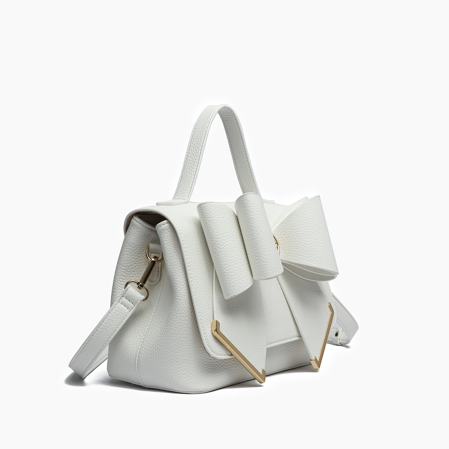 Jasmine Bowtie Crossbody Bag: Beige