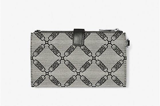 Michael Kors Adele Empire Logo Jacquard Smartphone Wallet