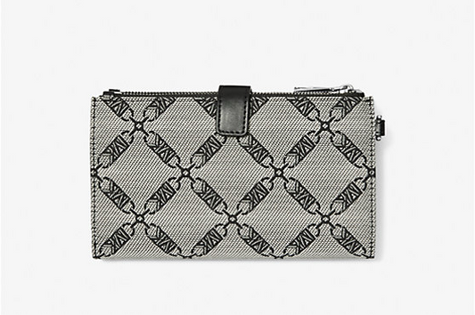 Michael Kors Adele Empire Logo Jacquard Smartphone Wallet