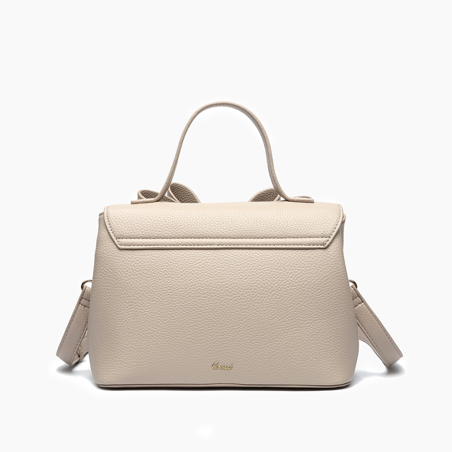 Jasmine Bowtie Crossbody Bag: Beige