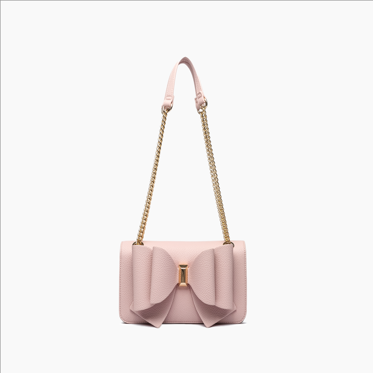 Jane Overflap Bow Crossbody: Beige