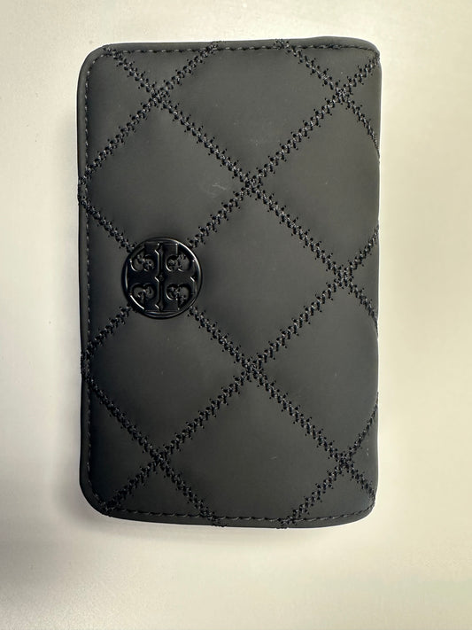 Tory Burch willow medium black matte wallet