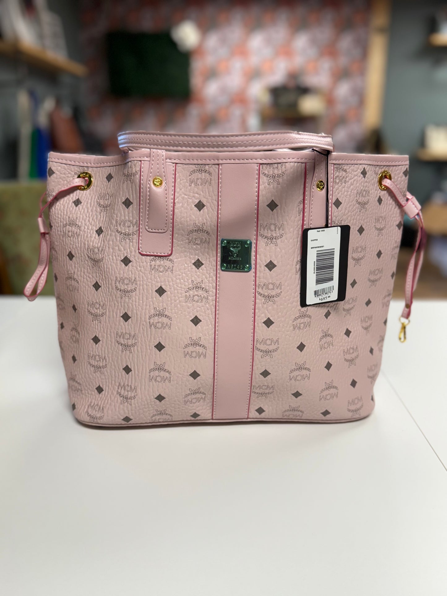 REVERSIBLE LIZ SHOPPER in pink