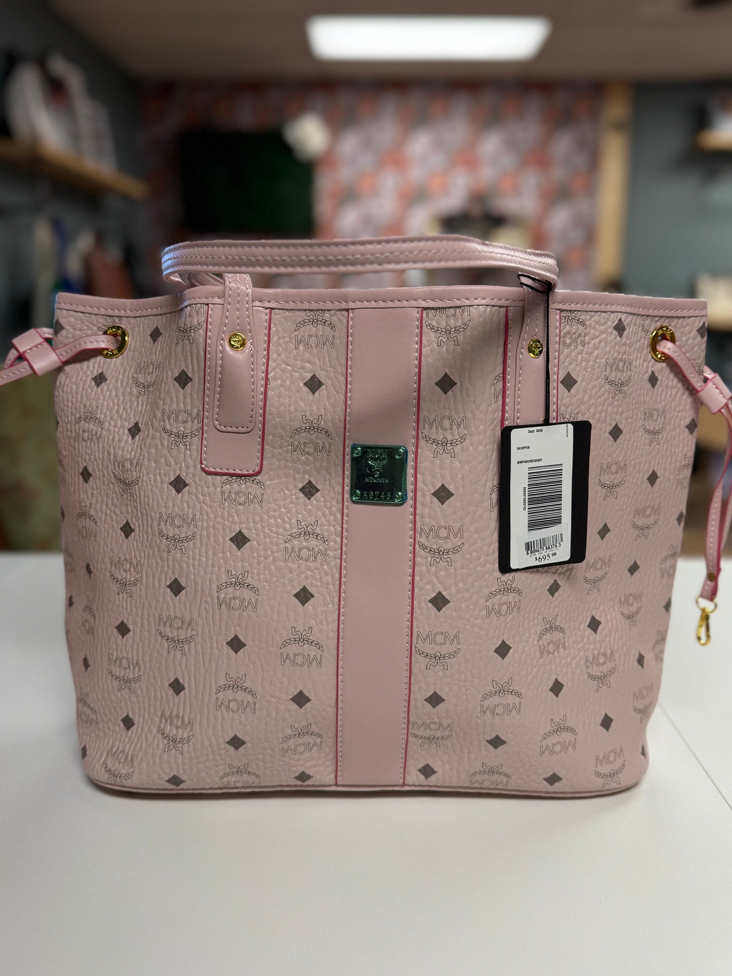 REVERSIBLE LIZ SHOPPER in pink