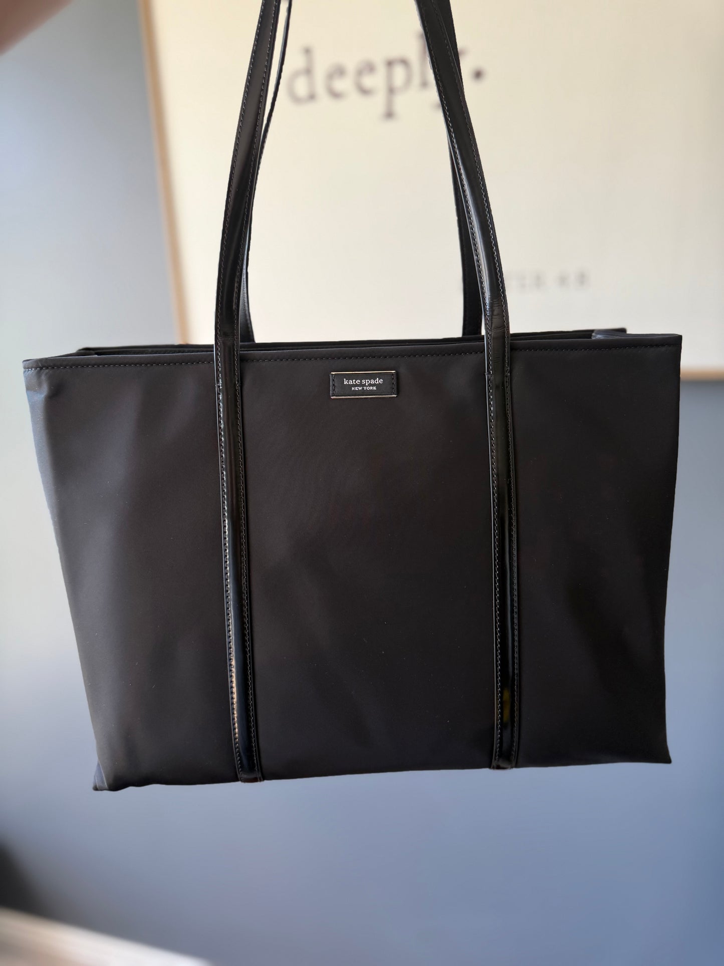 Kate spade Sam icon medium tote Black