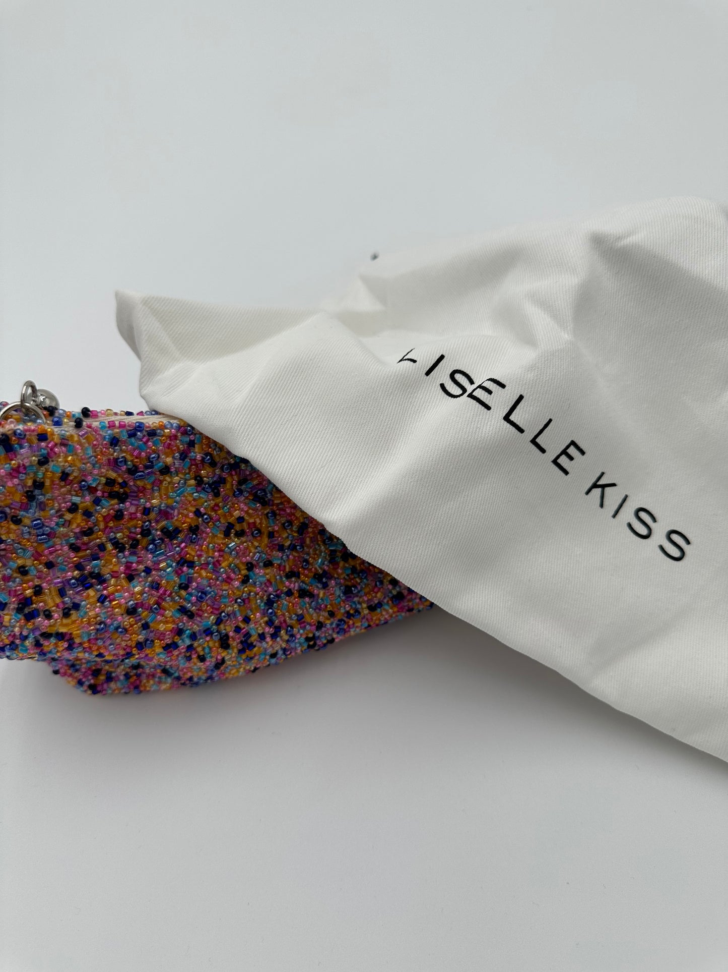 LISELLE KISS Chelsea Embellished Chain Shoulder Bag in Confetti