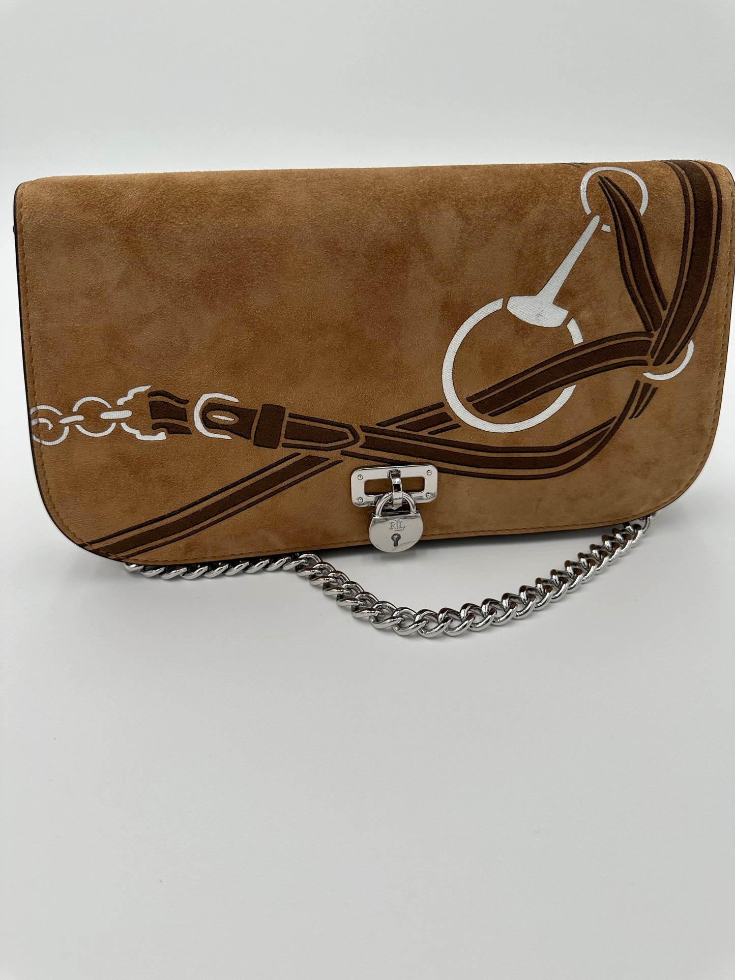 RALPH LAUREN Suede Tanner Shoulder Bag