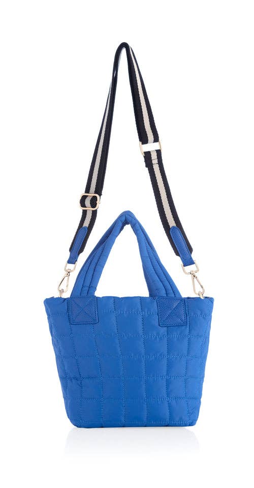 EZRA MINI TOTE CROSS-BODY: Ultramarine