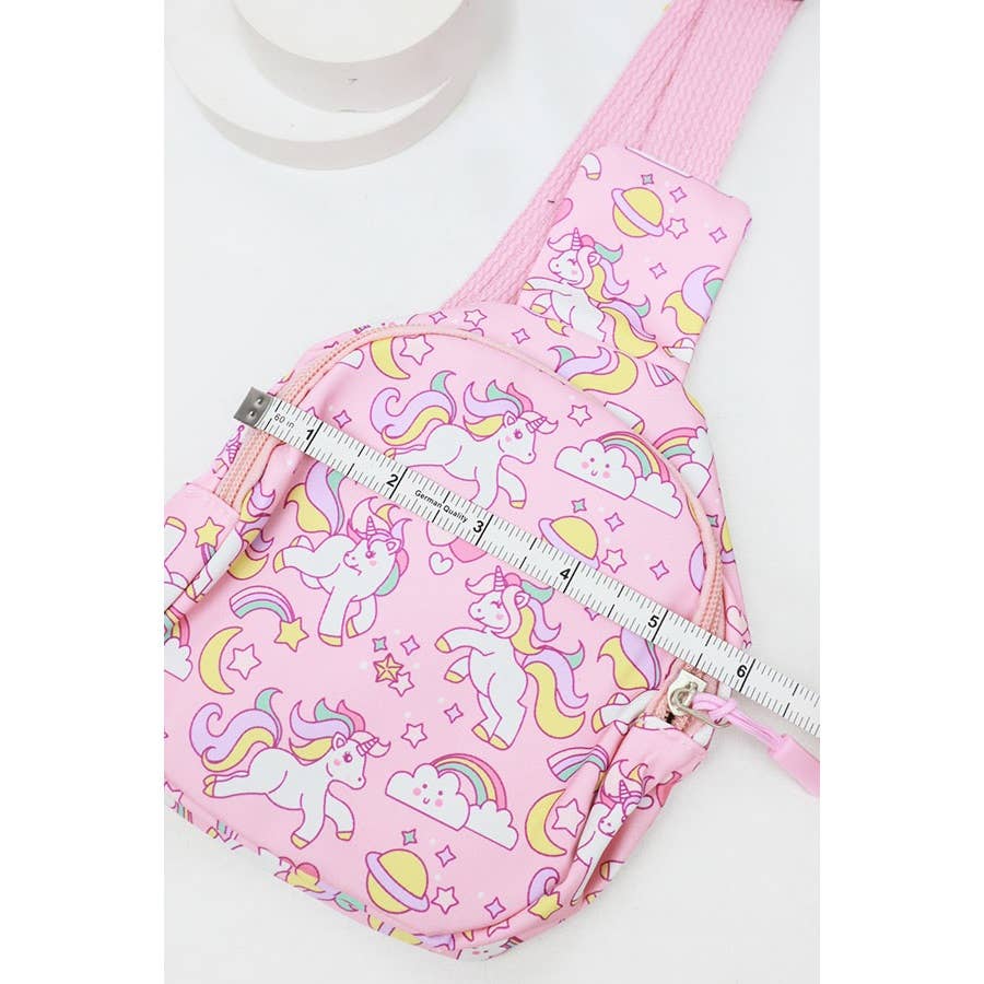 Kids Unicorn Crossbody Bag: MIX COLOR / ONE