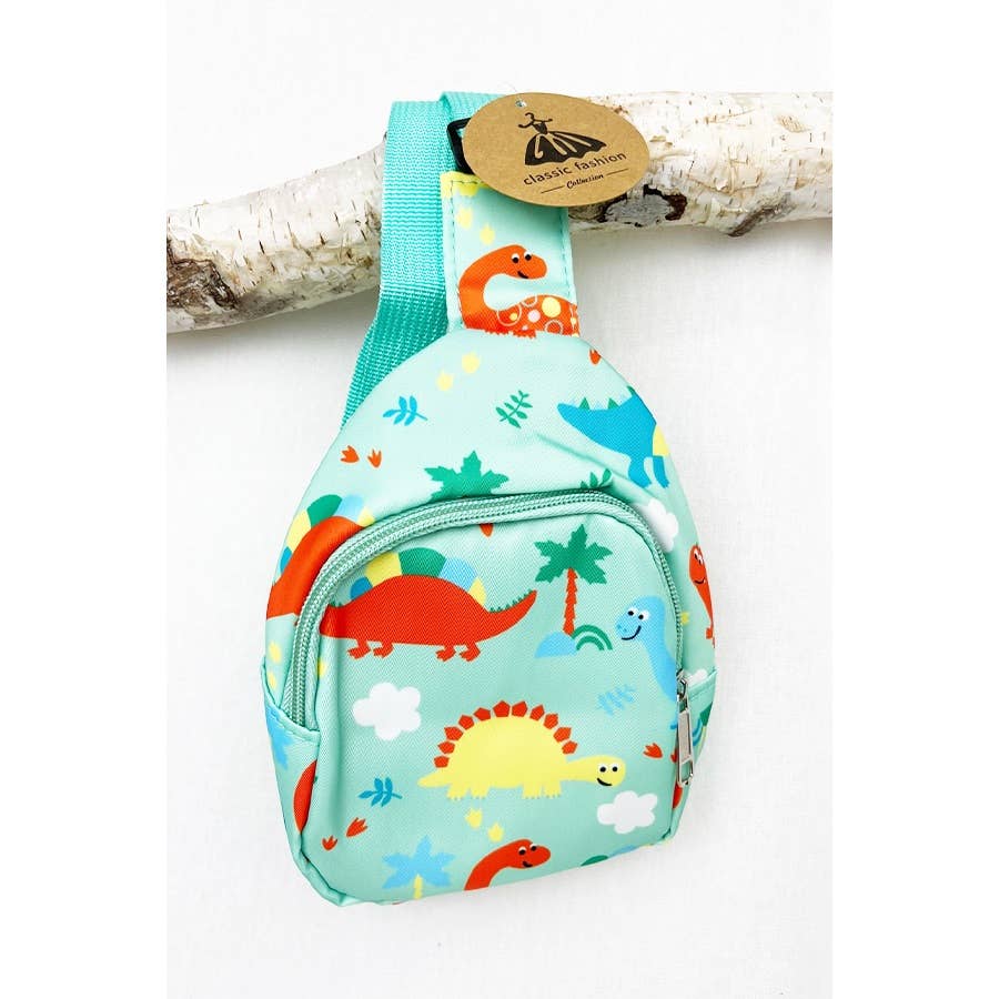 Cute Dinosaur Crossbody Chest Bag: MIX COLOR / ONE