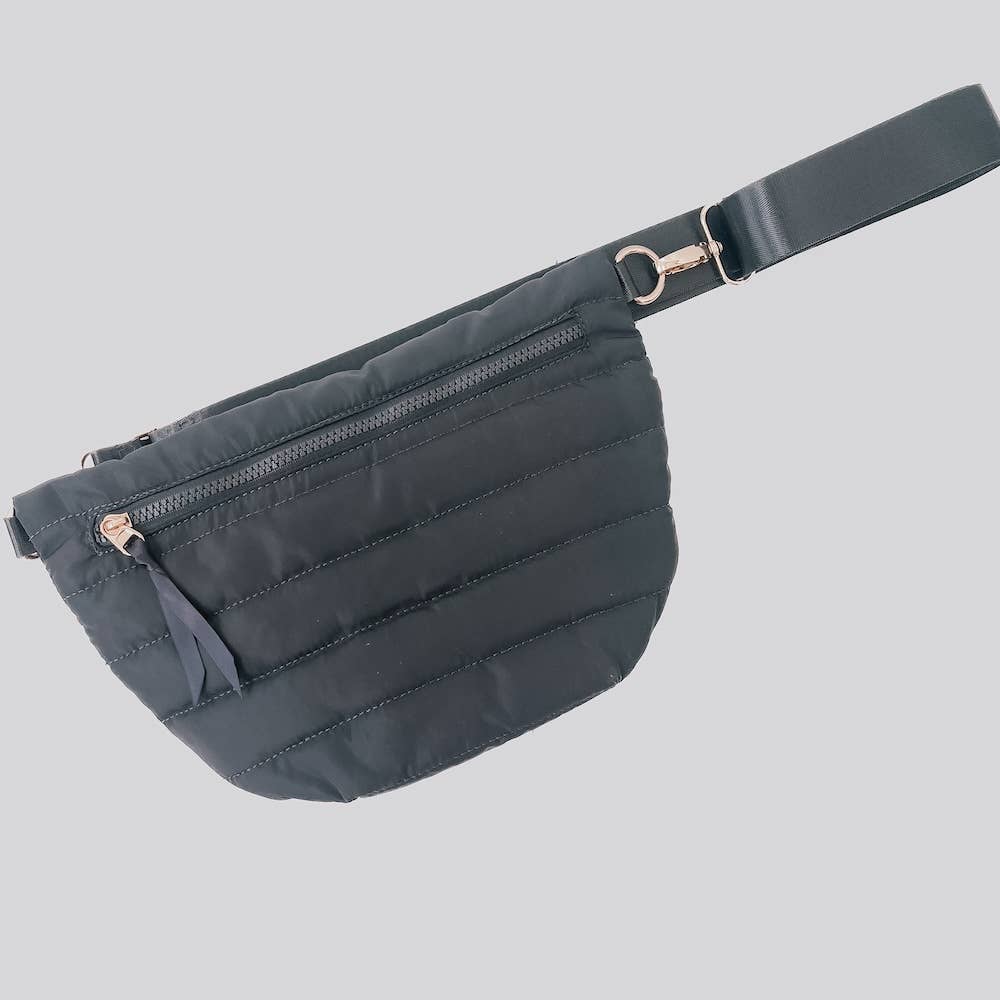 Jolie Puffer Belt Bag NEW COLORS!: Black